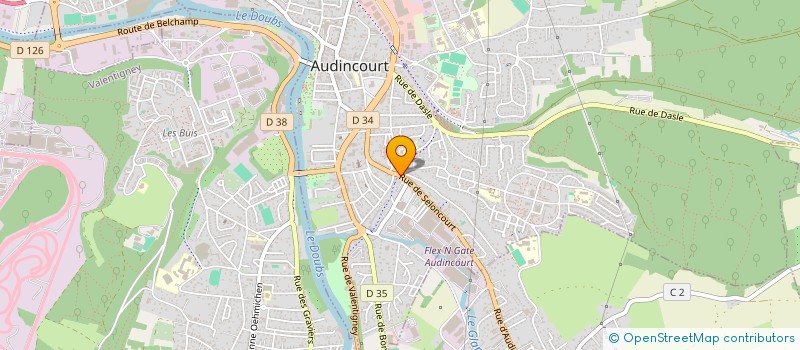 localisation de l'entreprise CENTRE DE FORMATION A LA SECURITE ROUTIERE  AUDINCOURT