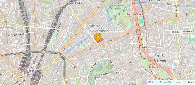 localisation de l'entreprise CENTRE DE FORMATION AEROPORTUAIRE  PARIS