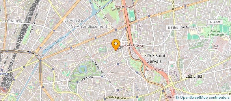 localisation de l'entreprise CENTRE DE FORMATION ASAF  PARIS