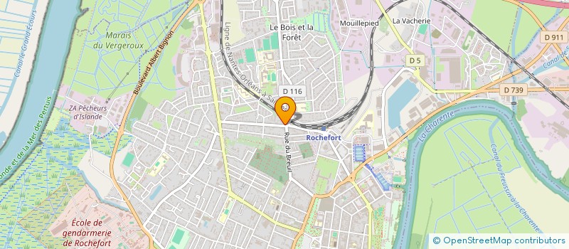 localisation de l'entreprise CENTRE DE FORMATION ATLANTIC  ROCHEFORT