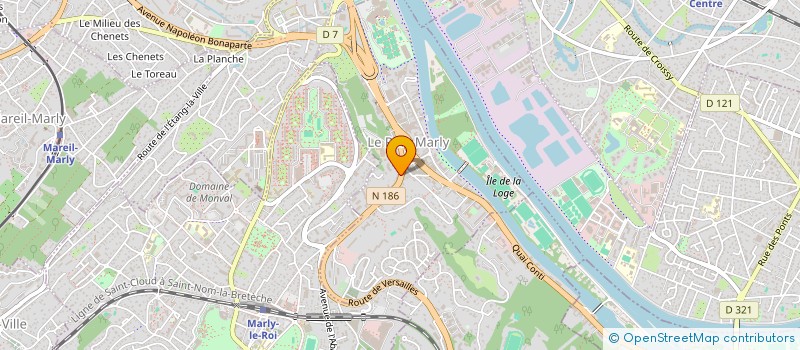 localisation de l'entreprise CENTRE DE FORMATION AUTO-MOTO (C.F.A.M.)  LE PORT-MARLY