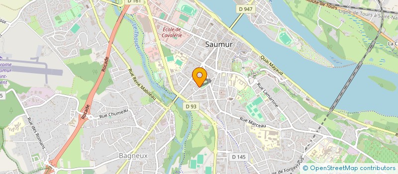 localisation de l'entreprise CENTRE DE FORMATION AUX ARTS DE LA BEAUTE ET DU BIEN-ETRE  SAUMUR