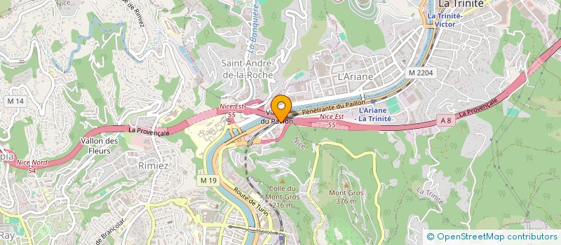 localisation de l'entreprise CENTRE DE FORMATION AUX METIERS DE LA SECURITE SURETE INCENDIE à NICE