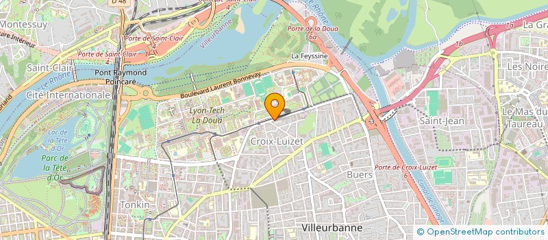 localisation de l'entreprise CENTRE DE FORMATION AUX METIERS DU DIGITAL  VILLEURBANNE