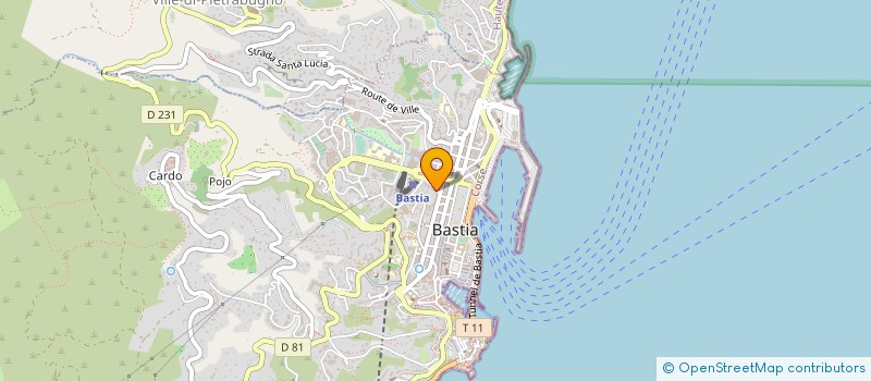 localisation de l'entreprise CENTRE DE FORMATION AUX METIERS DU SOCIAL à BASTIA