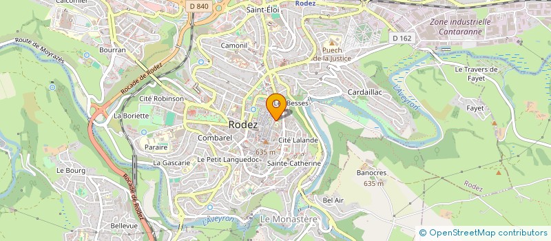 localisation de l'entreprise CENTRE DE FORMATION BASKET GRAND RODEZ  RODEZ