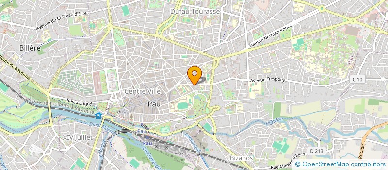 localisation de l'entreprise CENTRE DE FORMATION BOULISTE DU BEARN à PAU