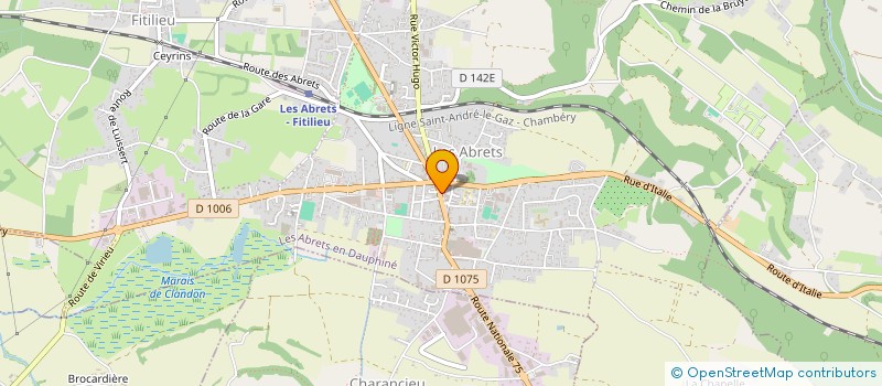 localisation de l'entreprise CENTRE DE FORMATION BOULISTE LES ABRETS - ROMAGNIEU  LES ABRETS-EN-DAUPHINE