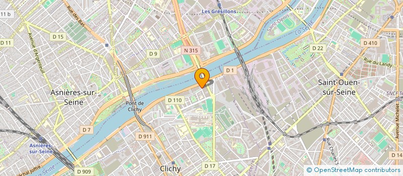 localisation de l'entreprise CENTRE DE FORMATION CEZANNE à CLICHY