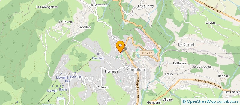 localisation de l'entreprise CENTRE DE FORMATION CONTINUE DE SAVOIE  COMBLOUX