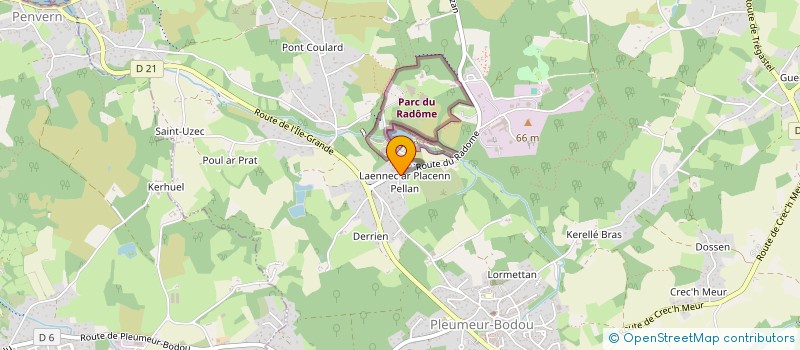 localisation de l'entreprise CENTRE DE FORMATION CULINAIRE  PLEUMEUR-BODOU