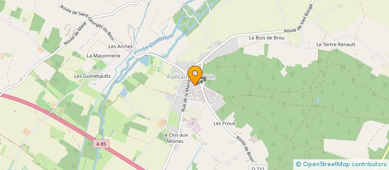 localisation de l'entreprise CENTRE DE FORMATION CYNOPHILE ANGEVIN à BEAUFORT-EN-ANJOU