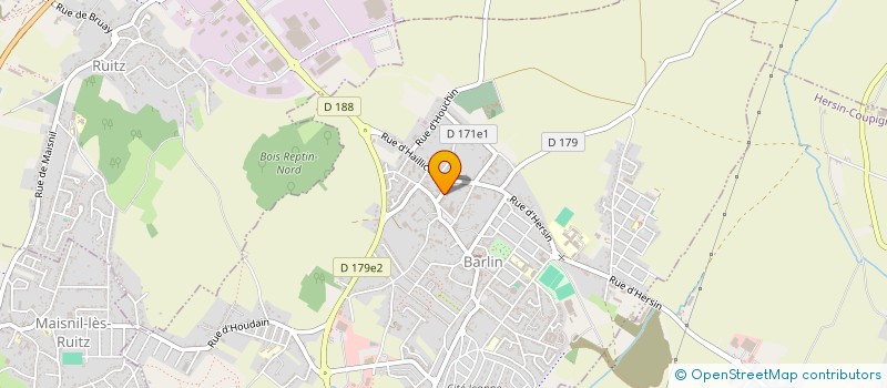 localisation de l'entreprise CENTRE DE FORMATION D'ANIMATEURS ET DE GESTIONNAIRES HAUTS DE FRANCE  BARLIN