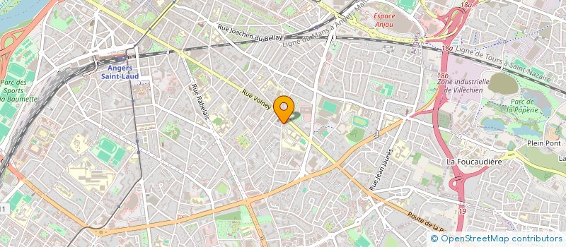 localisation de l'entreprise CENTRE DE FORMATION D'APPRENTIS DE L'ENSEIGNEMENT CATHOLIQUE DE MAINE ET LOIRE à ANGERS