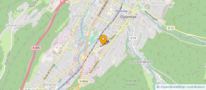 localisation de l'entreprise CENTRE DE FORMATION D APPRENTIS OYONNAX à BELLIGNAT