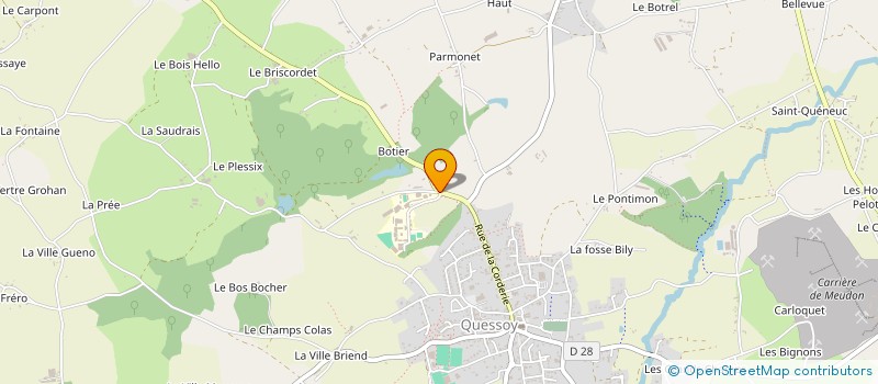 localisation de l'entreprise CENTRE DE FORMATION D'ARMOR  QUESSOY