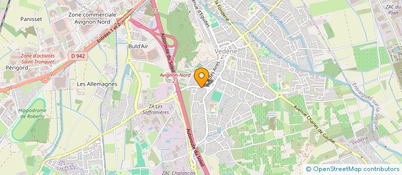 localisation de l'entreprise CENTRE DE FORMATION D INCENDIE ET DE SECURITE  VEDENE