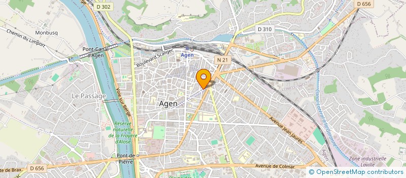 localisation de l'entreprise CENTRE DE FORMATION DE CONDUITE D'AQUITAINE à BON-ENCONTRE