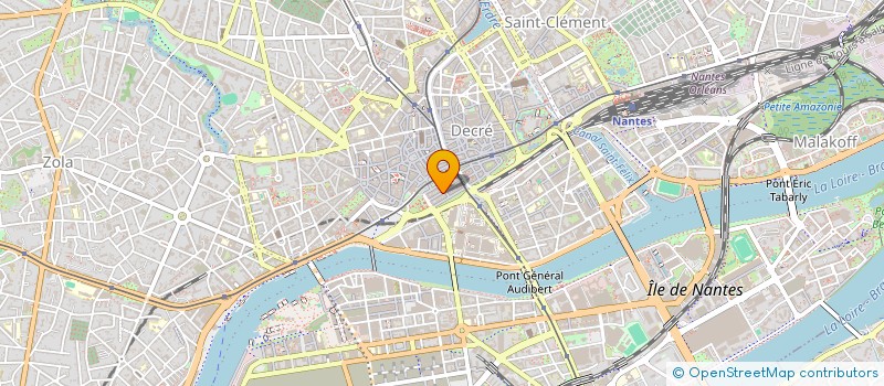 localisation de l'entreprise CENTRE DE FORMATION DE LANGUE DES SIGNES FRANCAISE à NANTES