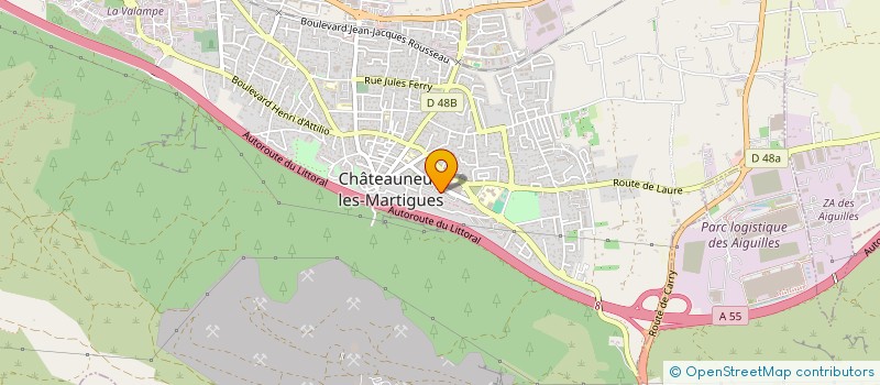 localisation de l'entreprise CENTRE DE FORMATION DE RECLASSEMENT DE CONSEILS (C.F.R.C) à CHATEAUNEUF-LES-MARTIGUES