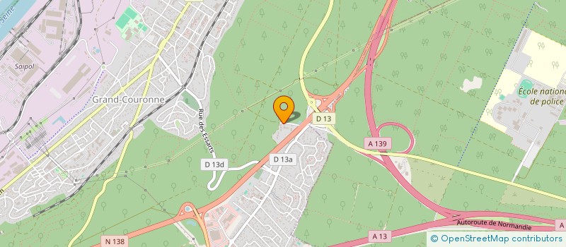 localisation de l'entreprise CENTRE DE FORMATION DE ROUEN  GRAND-COURONNE