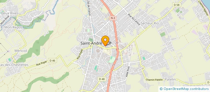 localisation de l'entreprise CENTRE DE FORMATION DE SECURITE ROUTIERE 974 à SAINT-ANDRE