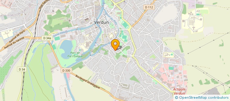 localisation de l'entreprise CENTRE DE FORMATION DEPARTEMENTAL 55 à VERDUN