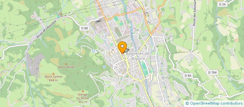 localisation de l'entreprise CENTRE DE FORMATION DEPARTEMENTAL HAUTES PYRENEES  BAGNERES-DE-BIGORRE