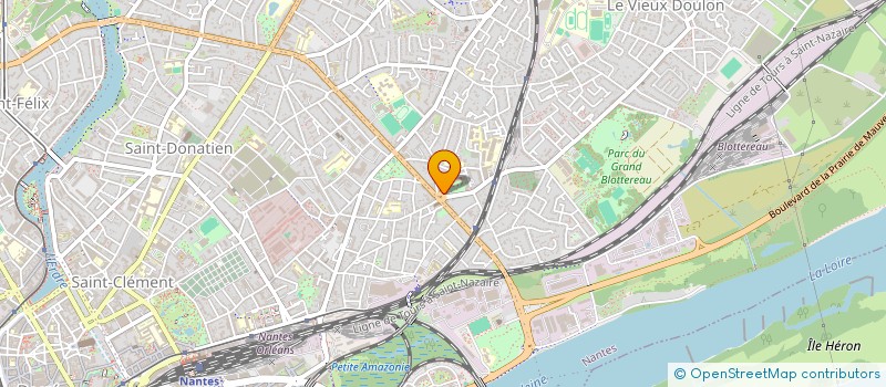 localisation de l'entreprise CENTRE DE FORMATION DES APPRENTIS DES METIERS DU SPORT ET DE L'ANIMATION DES PAYS DE LA LOIRE à NANTES