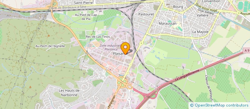 localisation de l'entreprise CENTRE DE FORMATION DES NOUVELLES TECHNOLOGIES  NARBONNE