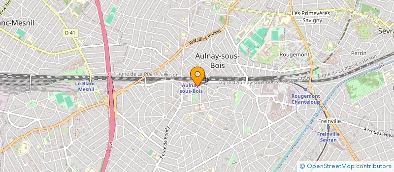 localisation de l'entreprise CENTRE DE FORMATION DES PROFESSIONNELS DE LA ROUTE  AULNAY-SOUS-BOIS