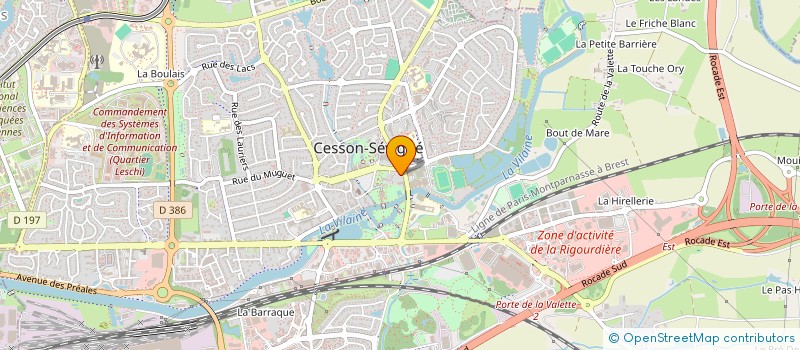 localisation de l'entreprise CENTRE DE FORMATION DES SOPHROLOGUES PROFESSIONNELS  CESSON-SEVIGNE