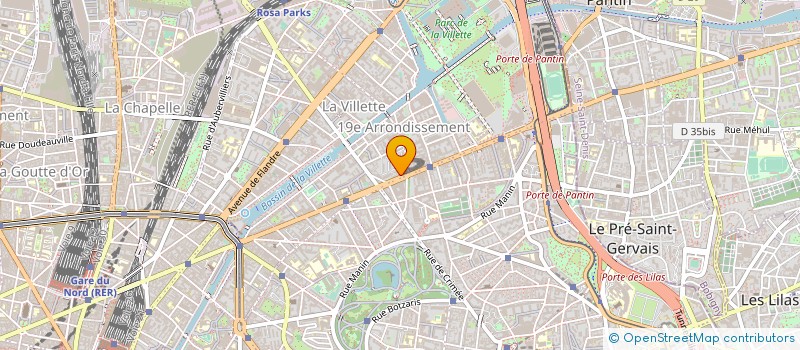 localisation de l'entreprise CENTRE DE FORMATION DIRECTE à PARIS