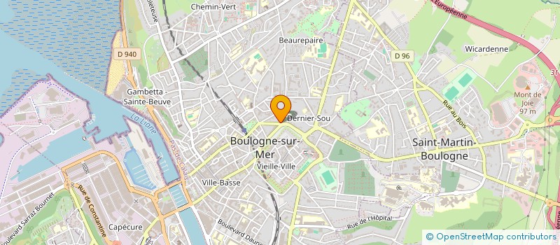 localisation de l'entreprise CENTRE DE FORMATION DU BOULONNAIS  BOULOGNE-SUR-MER