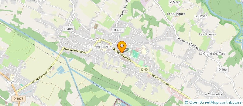 localisation de l'entreprise CENTRE DE FORMATION DU JEUNE BOULISTE (SECTEUR DE MORESTEL)  LES AVENIERES VEYRINS-THUELLIN