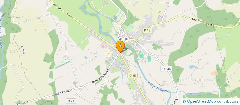 localisation de l'entreprise CENTRE DE FORMATION E.C.S.R DE LA CHALOSSE  AMOU