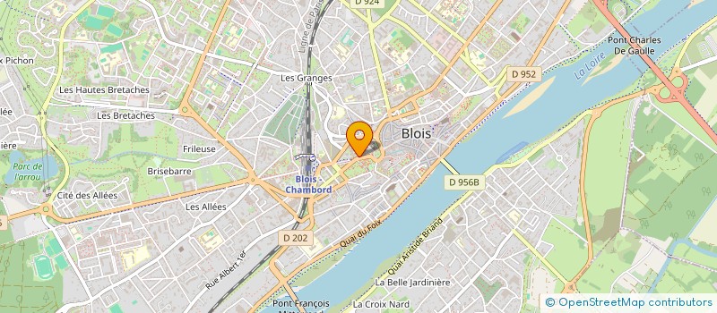 localisation de l'entreprise CENTRE DE FORMATION ELYSEES MONCEAU à BLOIS