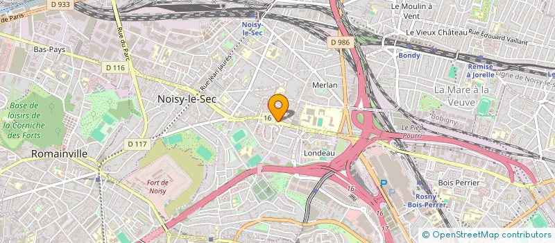 localisation de l'entreprise CENTRE DE FORMATION EMERAUDE - NOISY à NOISY-LE-SEC