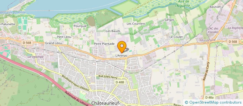 localisation de l'entreprise CENTRE DE FORMATION ET D EDUCATION CANINE  CHATEAUNEUF-LES-MARTIGUES