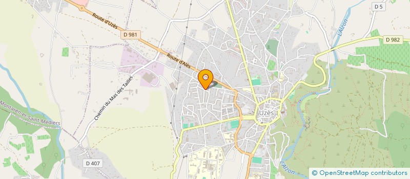 localisation de l'entreprise CENTRE DE FORMATION ET D'INSERTION PAR LA CONDUITE à UZES