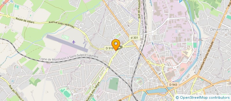 localisation de l'entreprise CENTRE DE FORMATION ET D'INSTRUCTION DES BENEVOLES à MONTLUCON