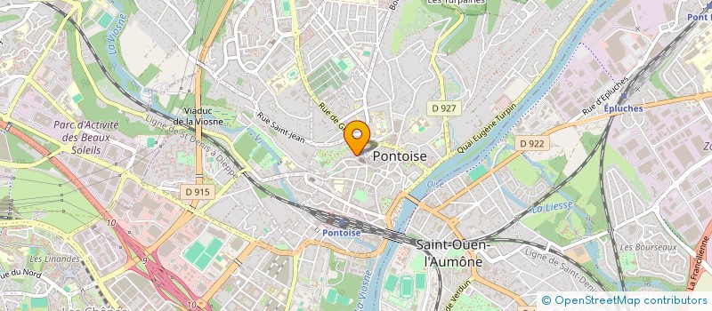 localisation de l'entreprise CENTRE DE FORMATION ET D ORIENTATION SPORTIVES à PONTOISE