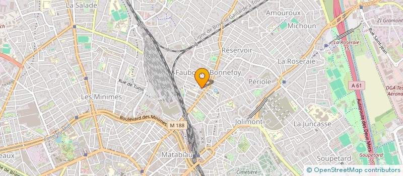 localisation de l'entreprise CENTRE DE FORMATION ET D OUTPLACEMENT à TOULOUSE