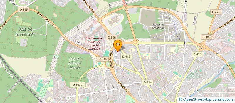 localisation de l'entreprise CENTRE DE FORMATION ET DE MEDIATION à MELUN