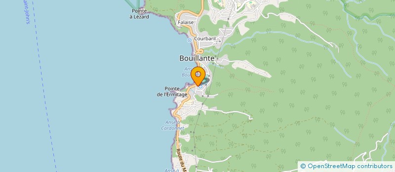 localisation de l'entreprise CENTRE DE FORMATION ET LANGUES à BOUILLANTE
