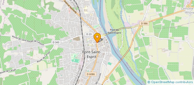 localisation de l'entreprise CENTRE DE FORMATION GARDOIS à PONT-SAINT-ESPRIT