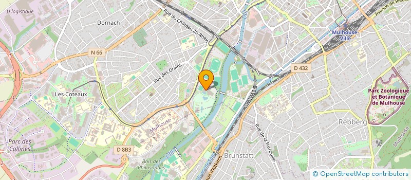 localisation de l'entreprise CENTRE DE FORMATION HT NIVEAU FFN  MULHOUSE