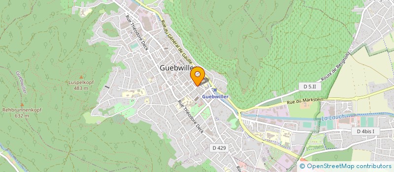 localisation de l'entreprise CENTRE DE FORMATION IN-FORME  GUEBWILLER