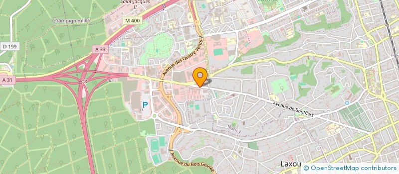 localisation de l'entreprise CENTRE DE FORMATION INTERENTREPRISE EST à LAXOU