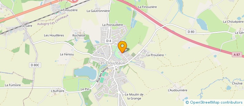 localisation de l'entreprise CENTRE DE FORMATION LA CLOUZELIENNE  AUBIGNY-LES CLOUZEAUX